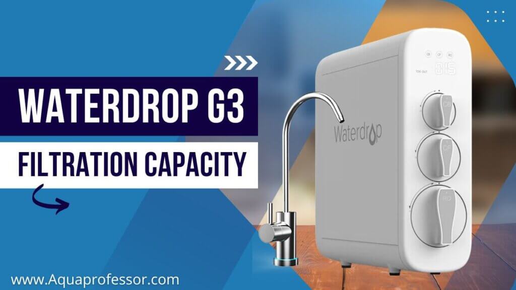 Waterdrop G3 Filtration Capacity