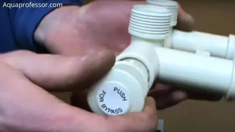 How to use water softener button bypass valve