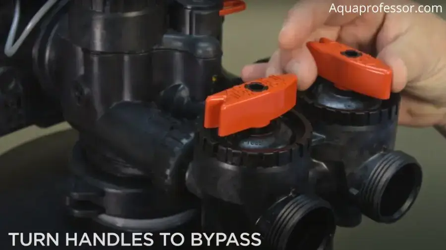 How to use water softener handle bypass valve